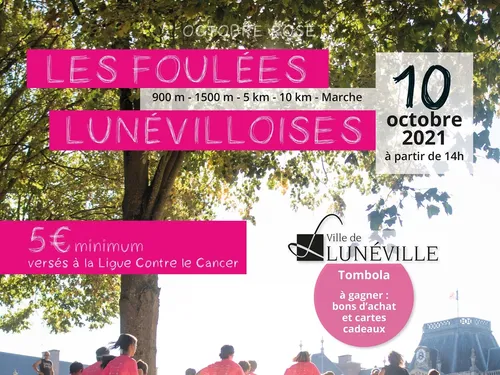 Les Foulées Lunévilloises auront lieux le 10 octobre 